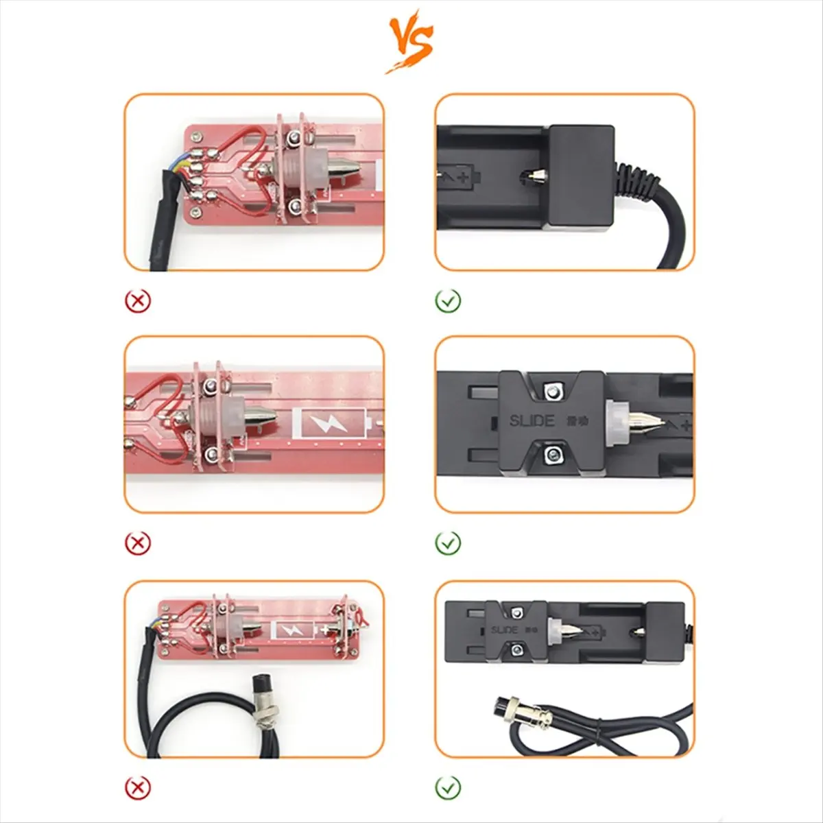 18650 26650 21700 Lithium Battery Four-Wire System Internal Resistance Meter Test Bracket Battery Fixture Clamp Holder-A09I