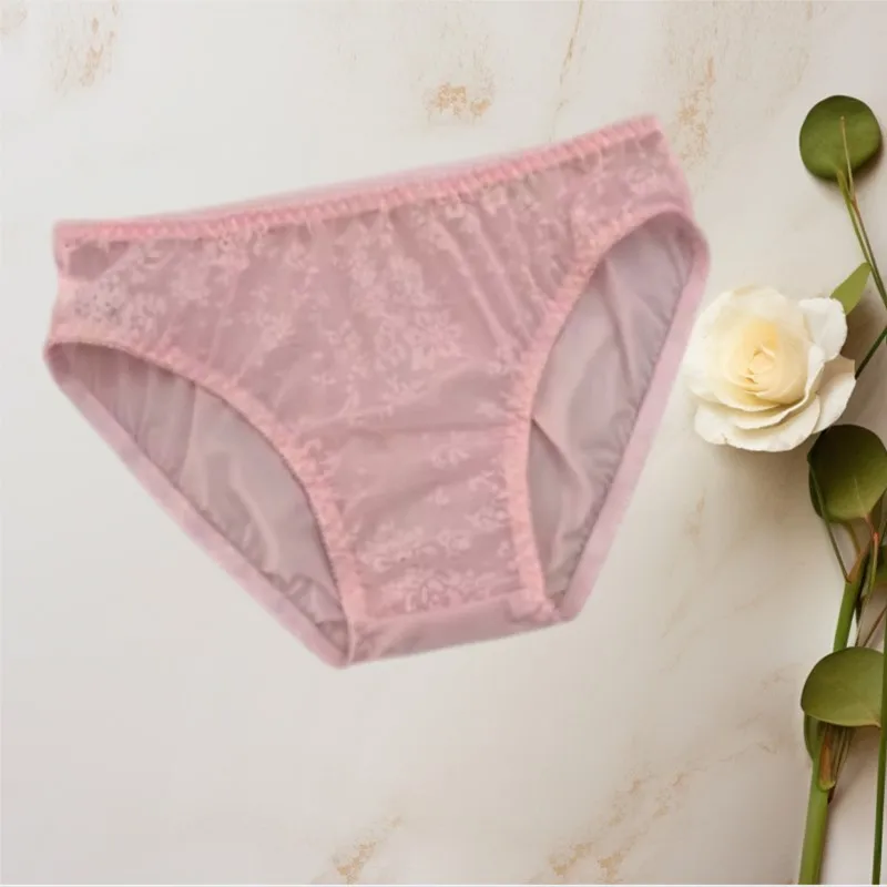 Sexy Daily Wear With Men's And Women's Briefs Lace Comfortable Breathable Elastic Mesh Triangle Underwear