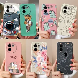 Case For Vivo V30e V30 SE Lite 4G 5G Cute Cartoon Pattern Dinosaur Silicone Soft Cover For VivoV30e Fundas VivoV30SE Lite Coque