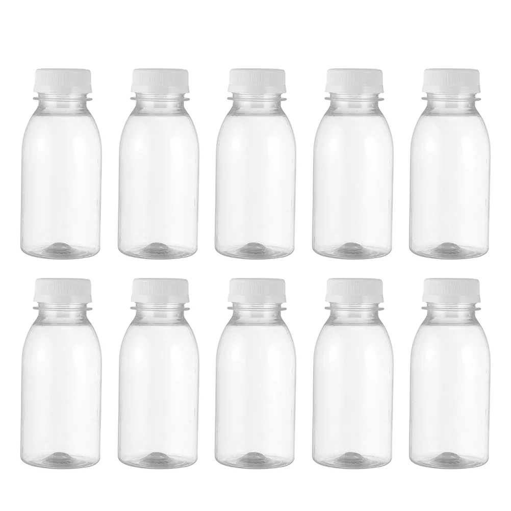 

15 Pcs Water Bottle Milk Storage Transparent Coffee Feeding Clear Juice Bottles Sealing