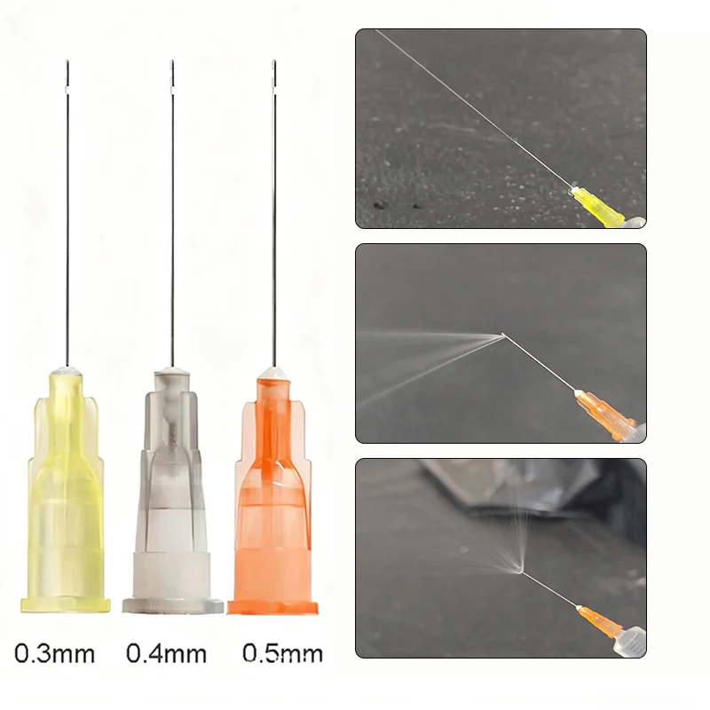 100 قطعة إبرة الري الداخلي للأسنان طرف قناة الجذر إبرة الري الجانبية g نهاية مغلقة الجانبية Foramen بالمنظار الري