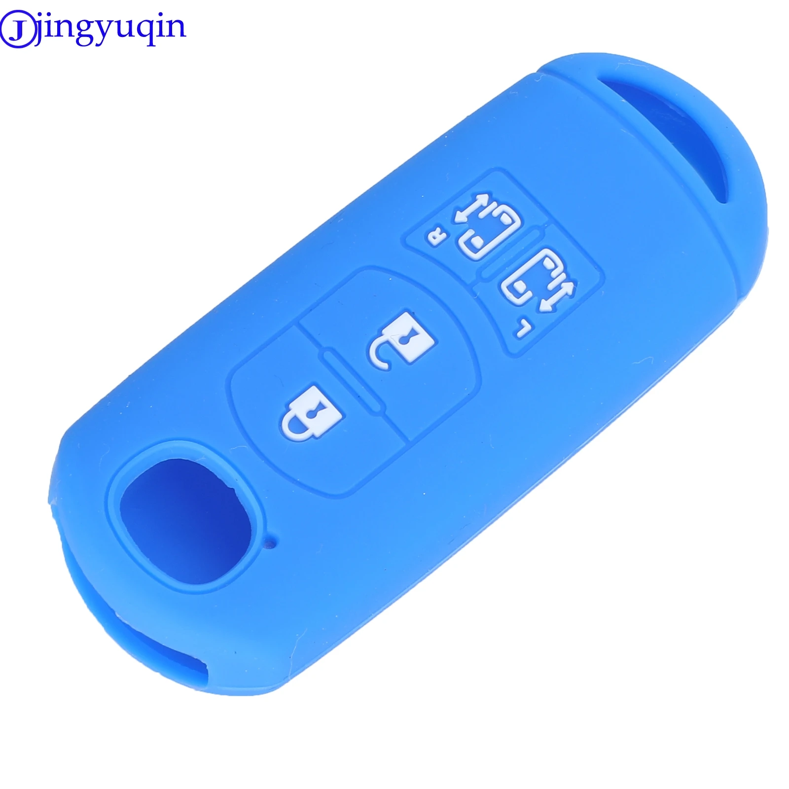 Jingyuqin – coque en Silicone pour clé de voiture, 4B, pour Mazda 2 3 6 Axela Atenza CX-5 CX5 CX-7 CX-9 2014 2015 2016 2017