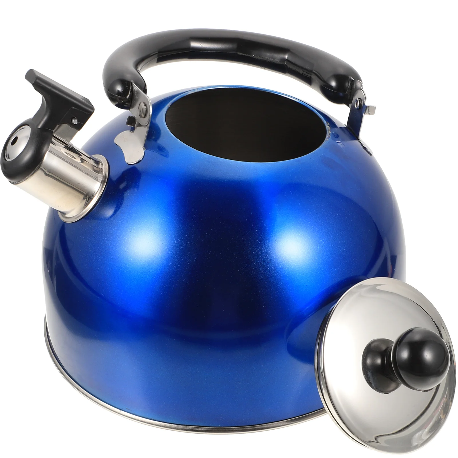 

Stainless Steel Water Kettle Large Mouth Household Pot Boiling Kettle with Comfortable Handle for Kitchen