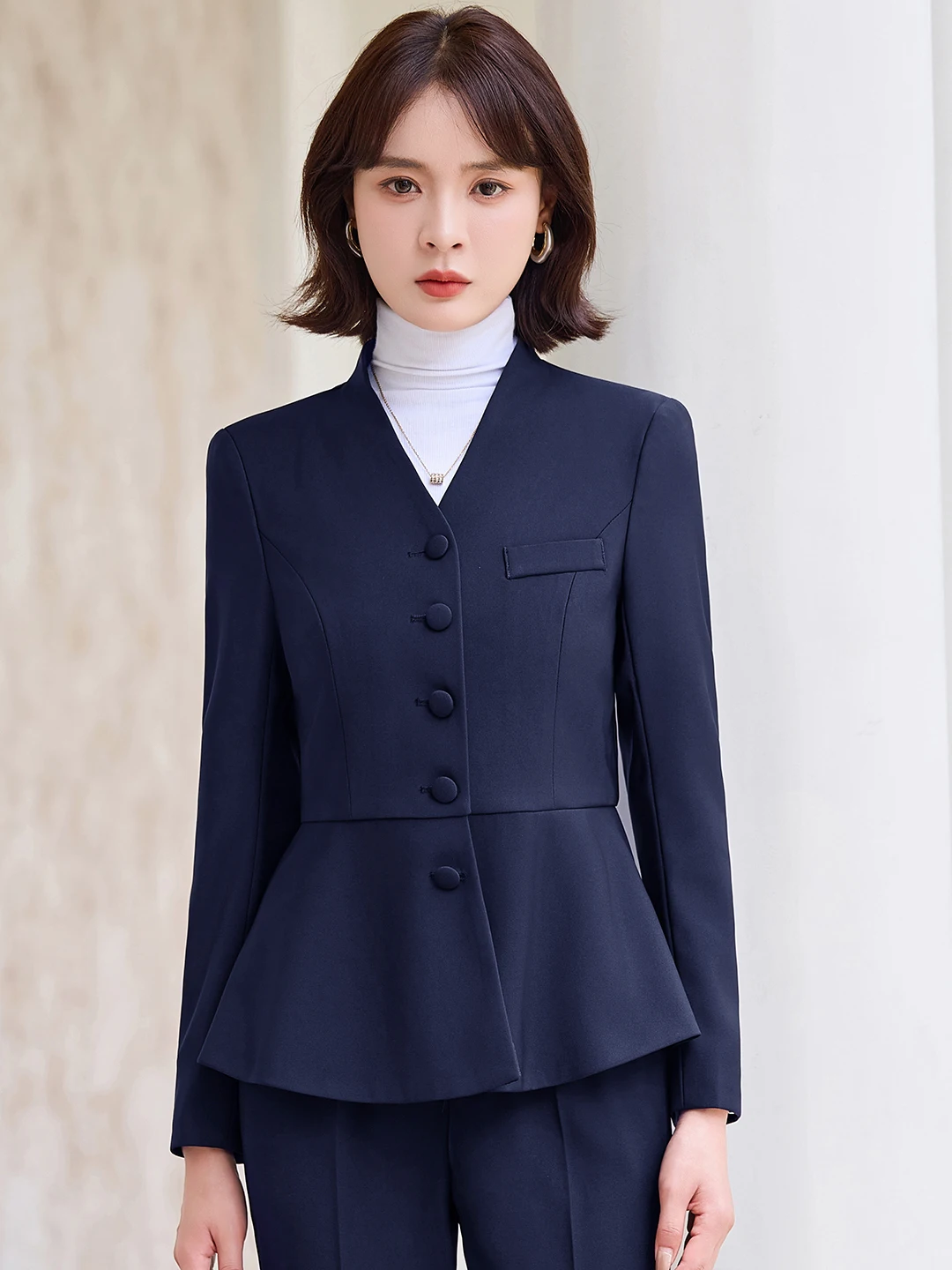 

Профессиональный женский костюм: модный комплект для салона красоты, ювелирного магазина, работы, весенне-осенний, высококачественный, для деловых встреч