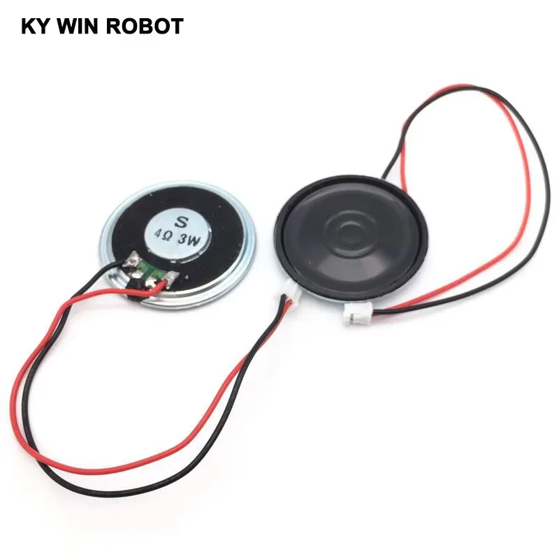 

2pcs/lot New Ultra-thin speaker 4 ohms 3 watt 3W 4R speaker Diameter 40MM 4CM thickness 5MM with PH2.0 terminal wire length 15C