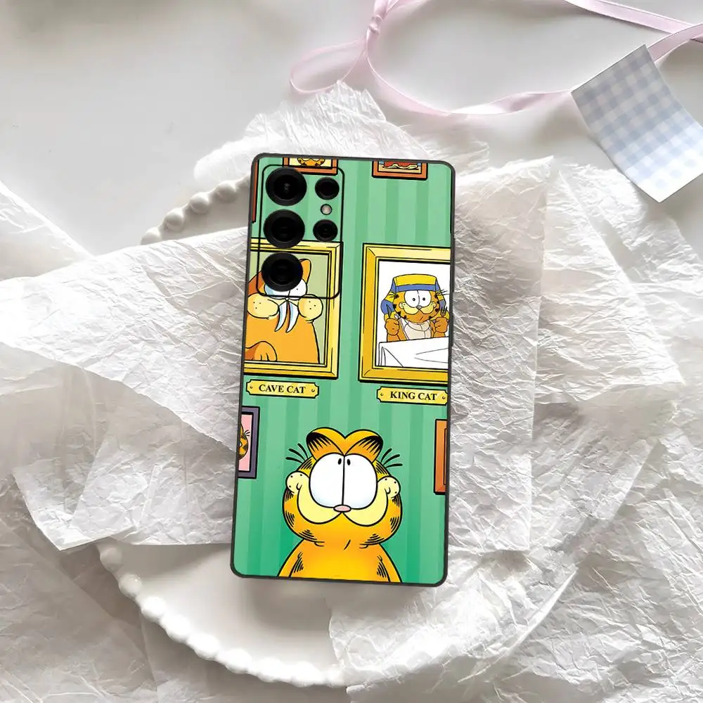 Cute Cartoon G-Garfields Phone Case For Samsung S 24 Fe 25 Ultra Plus 20 Lite 21 30 22 23 24 22 Ultra 5G Fundas view 5