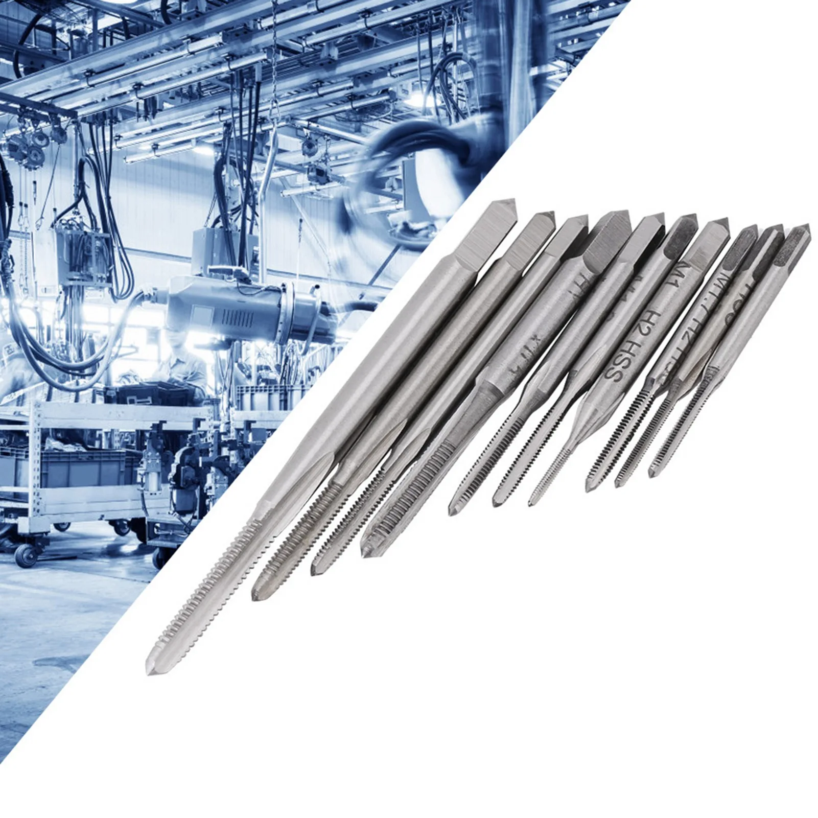 10PCS Mini M1 To M3.5 Threads Machine Taps Are Made Of High Wear/Heat Resistant High-Speed Steel For Durability