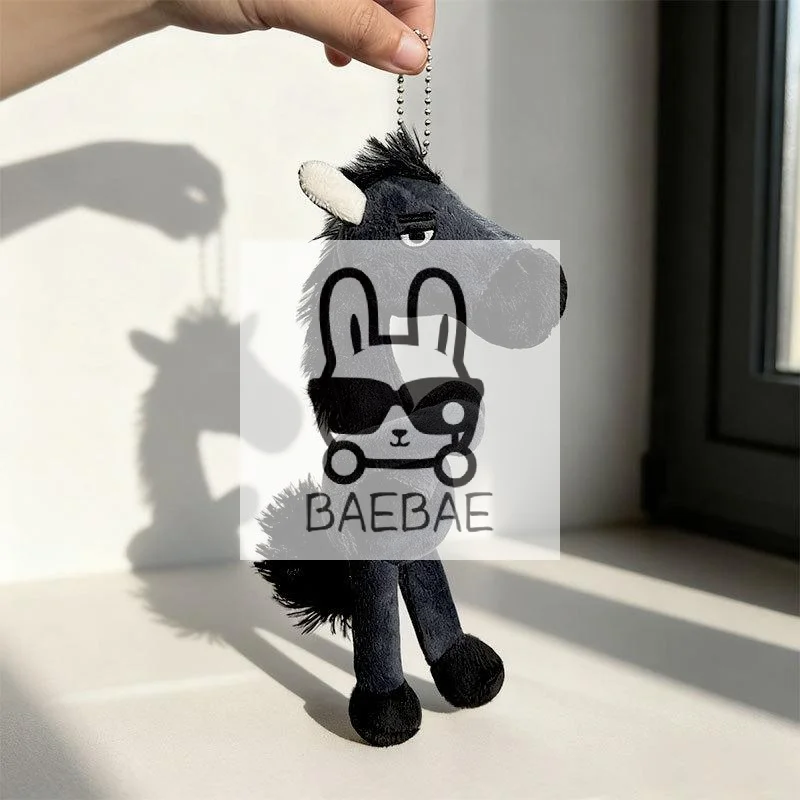 

20 см плюшевый брелок с изображением пони для женщин, сумка, подвеска, декор, милый плюшевый брелок с лошадью, автомобильный брелок для вечеринки, подарок, брелок для ключей, аксессуары