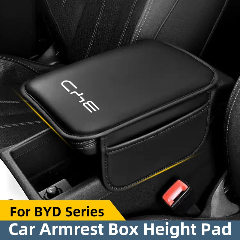 For BYD Seagyll V2l Dolphin mini Atto3 Dmi Car Armrest Box Height Pad Sponge Armrest Box Middle Phone Card Bag Storage Bag