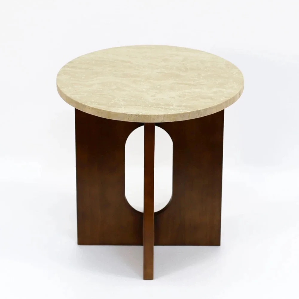 

✓x-Modern Living Room Sofa Side Table Wooden Side Table Dining Room Round Solid Wood Table for Home Furniture*