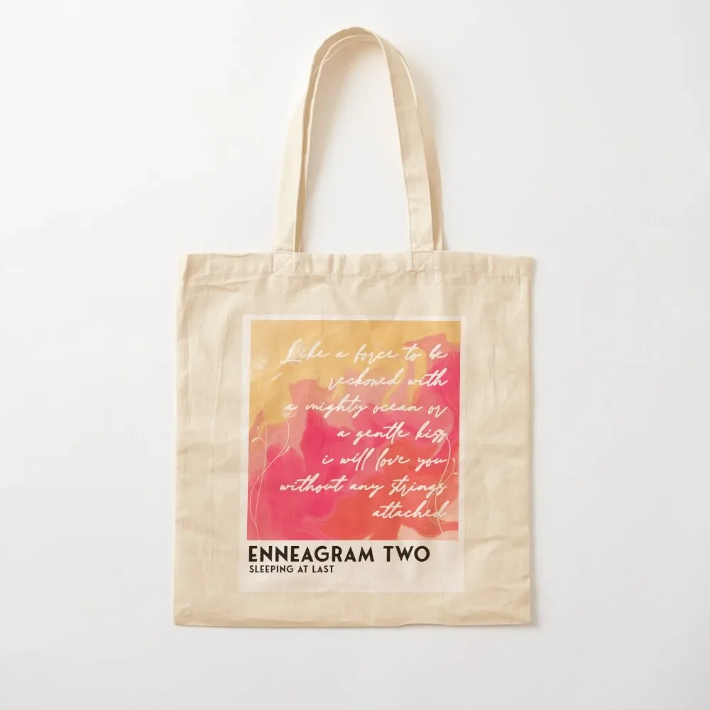 

Enneagram Two Sleeping at last Tote Bag foldable reusable bag Woman shopper bag