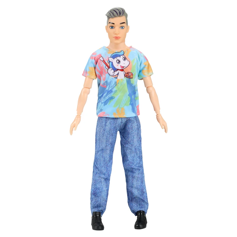 1/6 دمية ذكر مع جسم متعدد المفاصل، تصميمات وجه مختلفة، لعبة تزيين ذاتية الصنع للفتيات، شخصية عمل قابلة للجمع #5