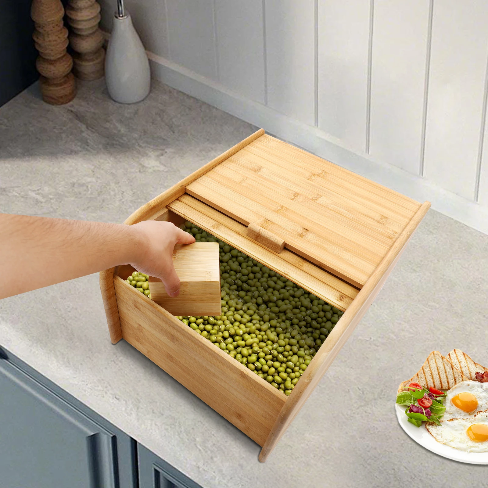 Контейнер для хранения риса из – обзор и цена Food Storage Without Pantry