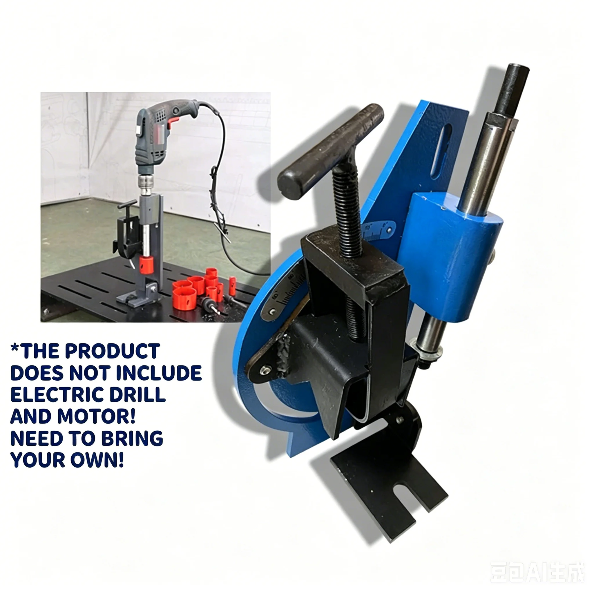 PN-1/2A Pipe Cutter Slotting Tool Use With Electric Drill Multiple Optional Hole Saws Compact Easy To Operate Pipeline Cutting M