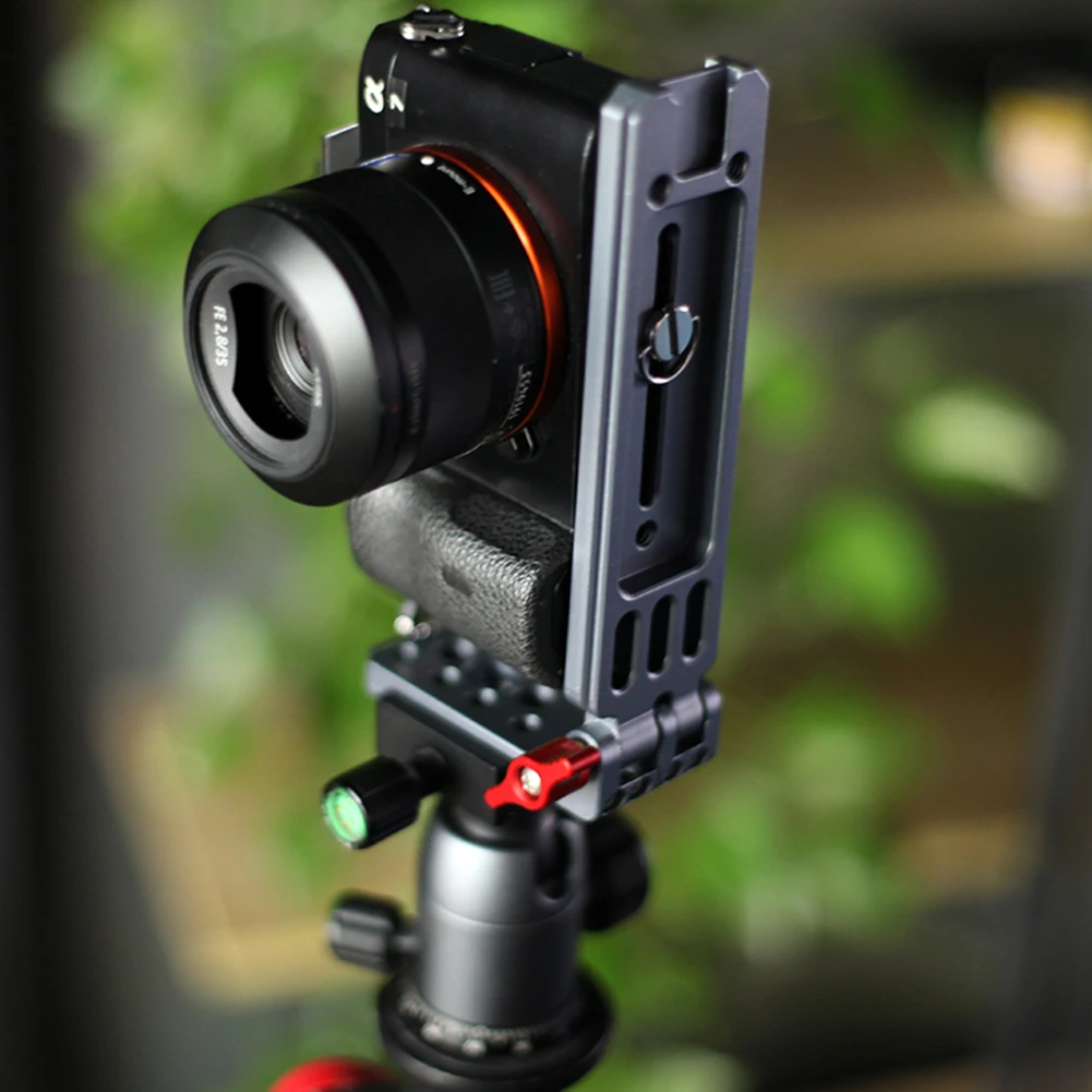 Universal Camera L Bracket Foldable Quick Release Plate Vertical Horizontal Switching L Shape Holder for Canon Nikon Fuji
