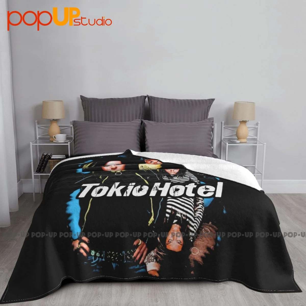 Tokio Hotel Vintage Metal Band Rock P-421 Blanket Sheet For Bed Sofa Cover Bedding Travel For Sofa Bedroom