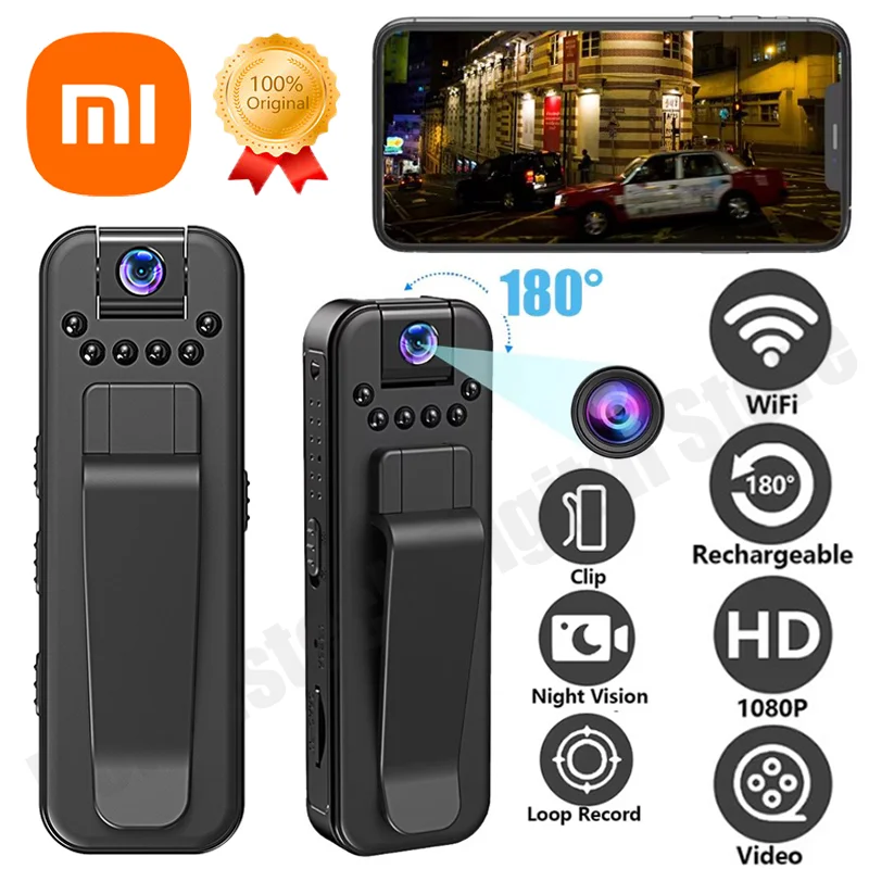 Xiaomi HD 1080P WiFi Mini Portable Camera Digital Video Recorder Police Bodycam Infrared Night Vision Miniature Camcorder