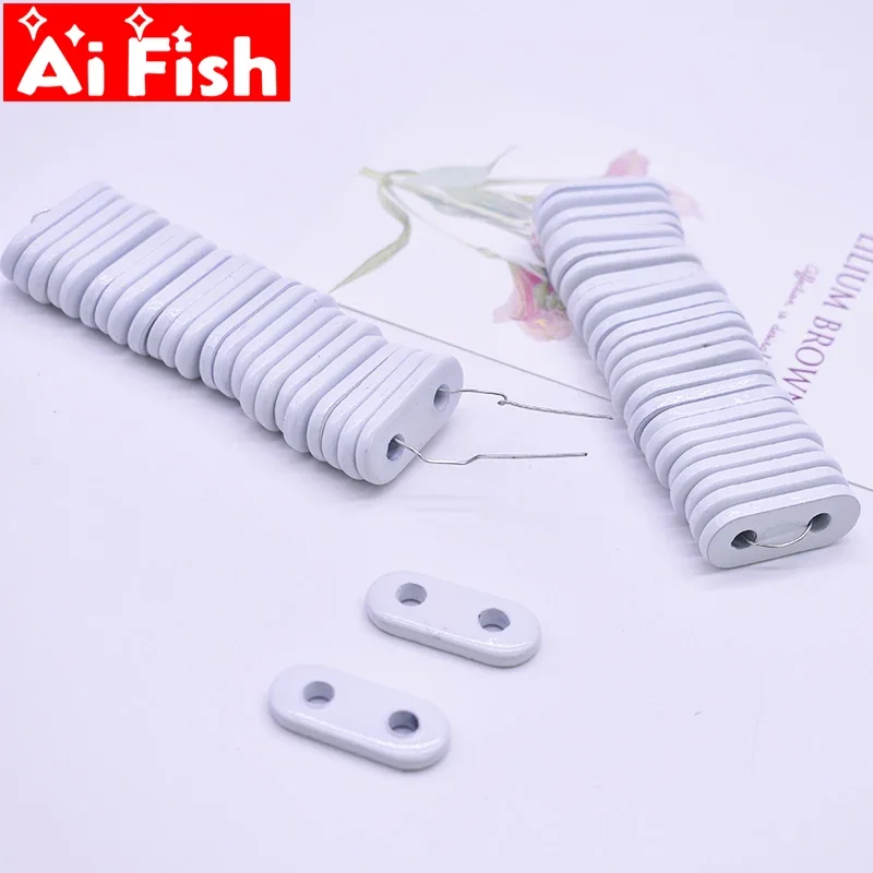 White Coating Curtain Lead Block Put Bottom Weight Gain for Home Curtain Lead Wire Weighting Iron Shower Curtain Accessory