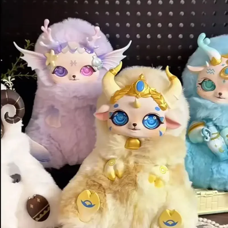 

Mobostar Morning Dew Of The Stars Twelve Constellations Series Blind Box Cute Soft Plush Vinyl Doll Toy Surprise Room Decor Gift