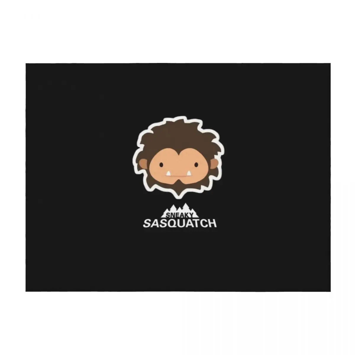 

Sneaky Sasquatch Head Throw Blanket Hairy cosplay anime Custom decorative Blankets