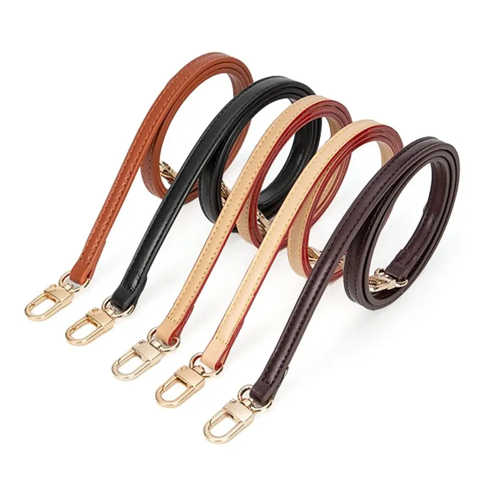 Fashion Leather Bag Strap Adjustable Replacement Handbag Belt Solid Color Thin Shoulder Bag Strap