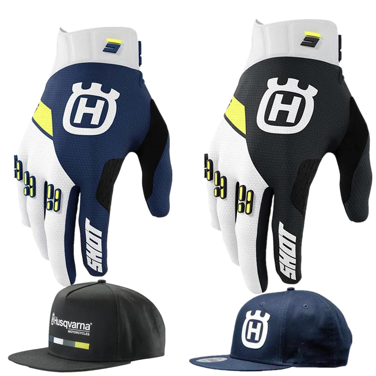 

2024 husqvarna Moto Gloves Top Navy MX Motorcycle Gloves Off Road Motocross Glove MTB Dirt Bike Glove