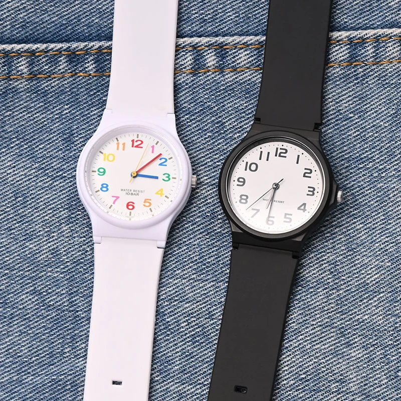 Watch Strap for MQ-24 mw-59 Soft resin TPU student watch chain Watchband Pin Buckle Wrist band waterproof strap