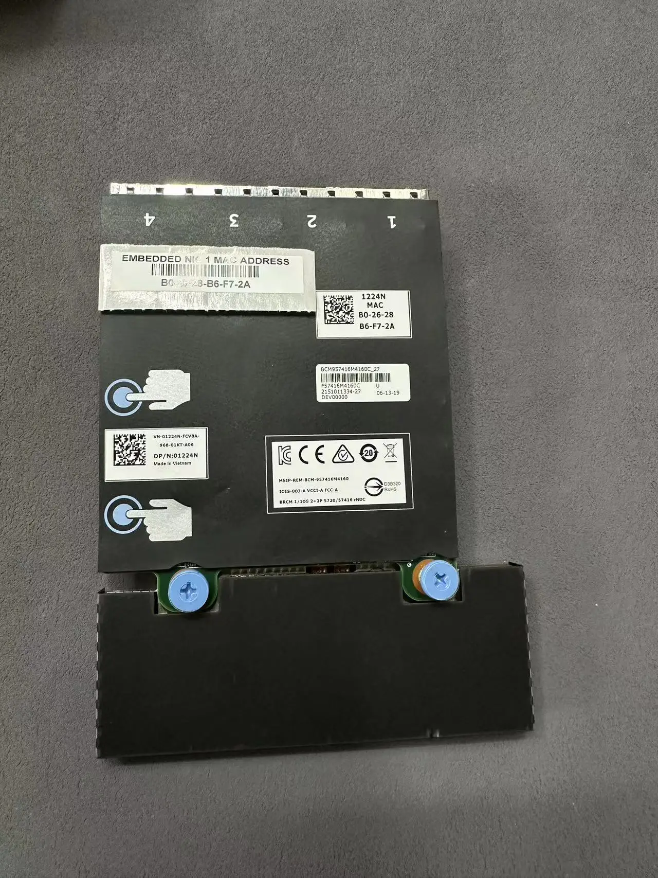 01224W 560095-001Single-port InfiniBand Ethernet Adapter Card NETWORK ADAPTER