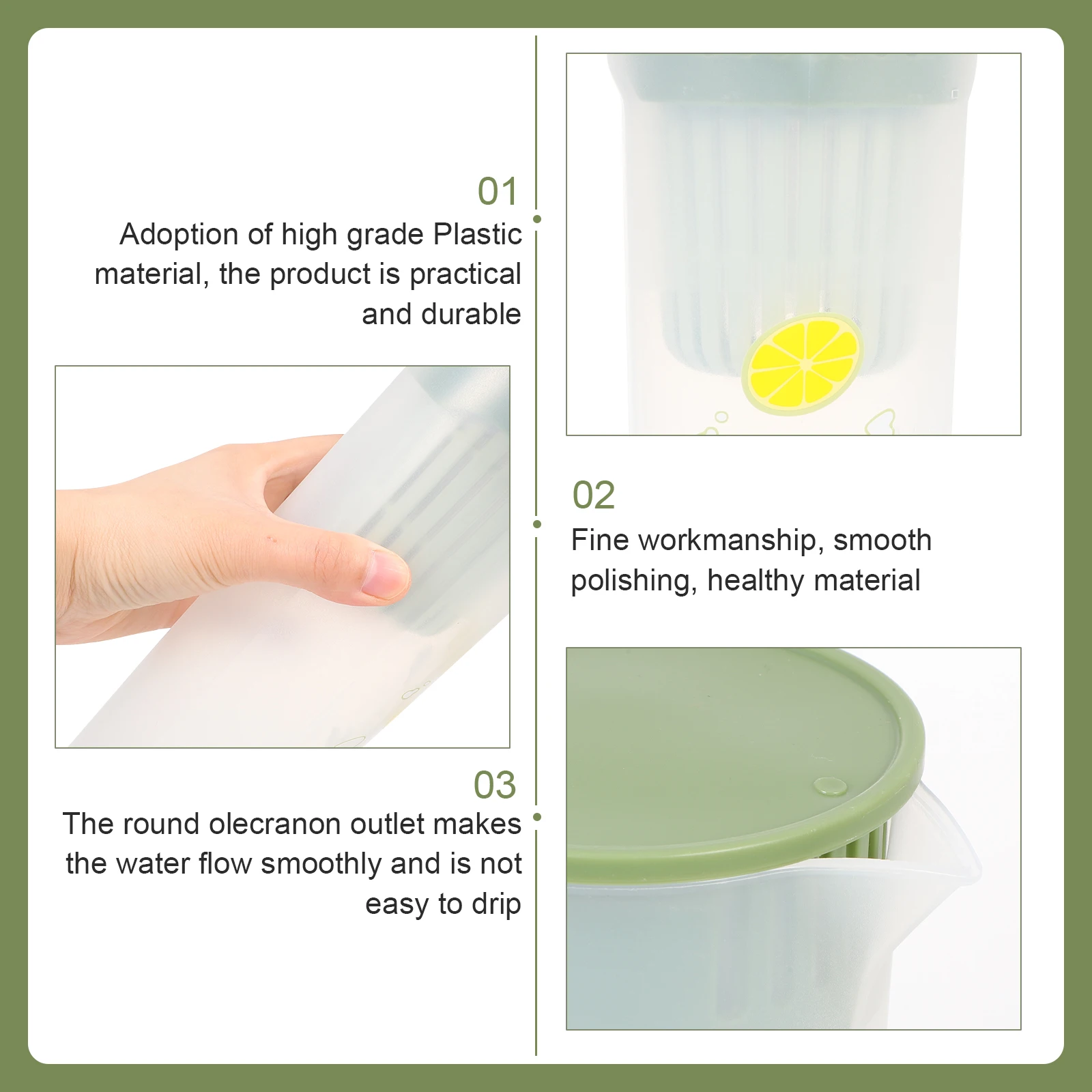

Refrigerator Water Pitcher Party Drinks Server Large Capacity Cold Resistant Scented Tea Kettle Practical Drinks