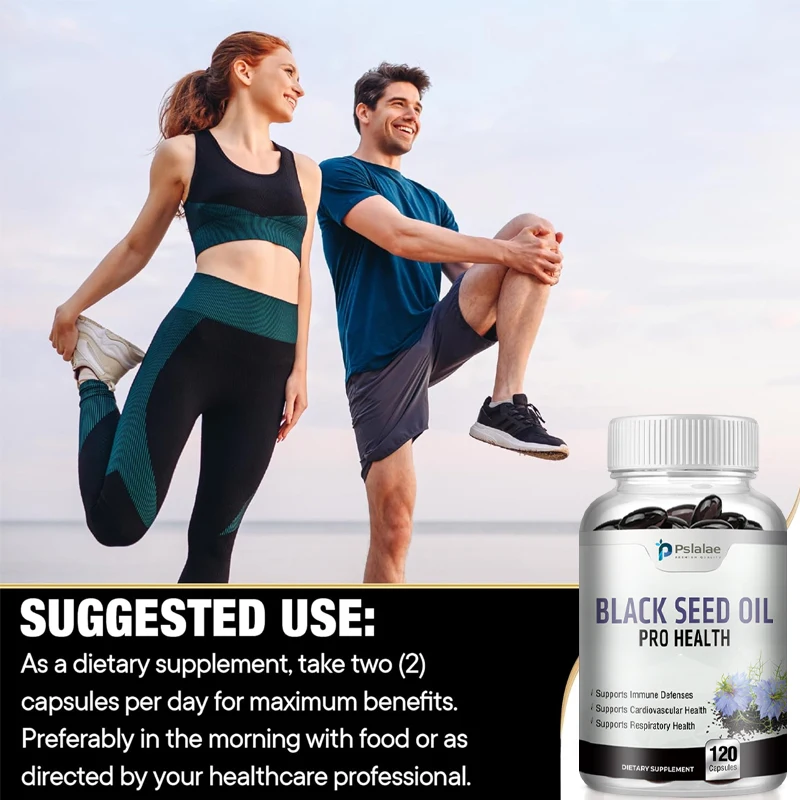 Organic Black Seed Oil Supplement - Supports Immune System, Cardiovascular Maintenance, and Respiratory Health