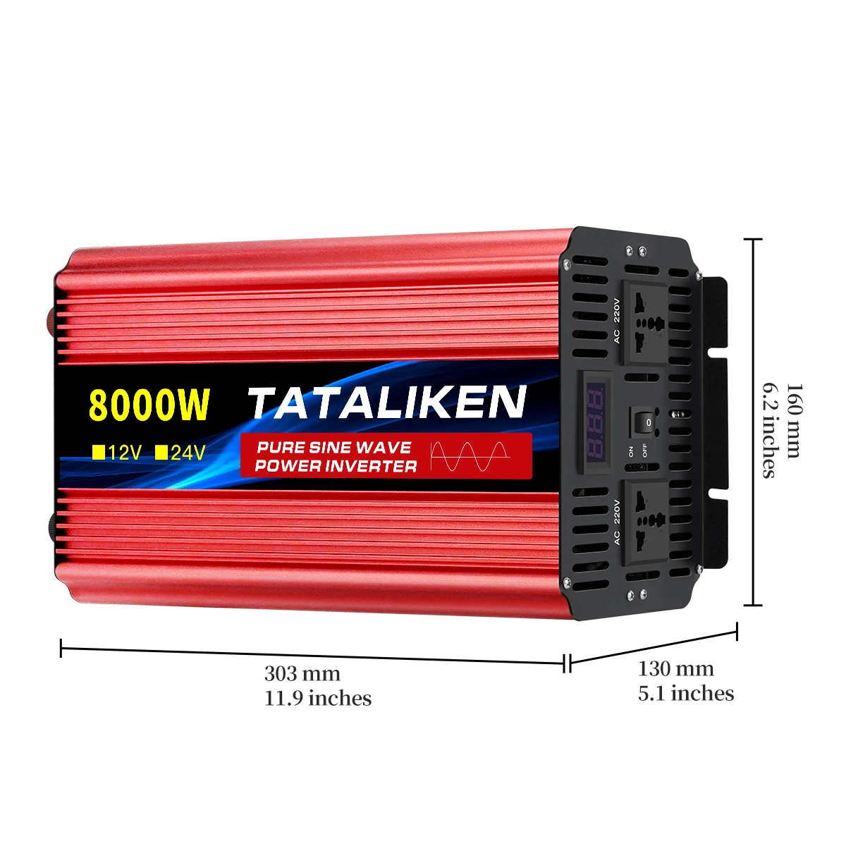 TATALIKEEN سيارة نقية شرط لموجة العاكس 12 فولت إلى 220 فولت 1000 واط 2200 واط 4000 واط كفاءة عالية مع UPS موثوقة وحماية السلامة #3