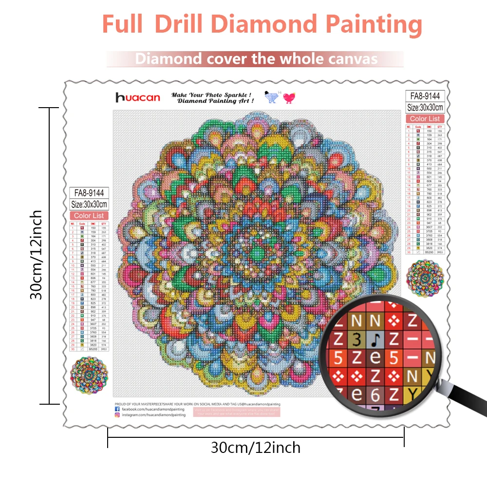 Frameless, 5d Diy Diamond Painting Mandala Diamond Embroidery Cross Stitch Flower Pictures Of Rhinestones Mosaic Decortion view 4