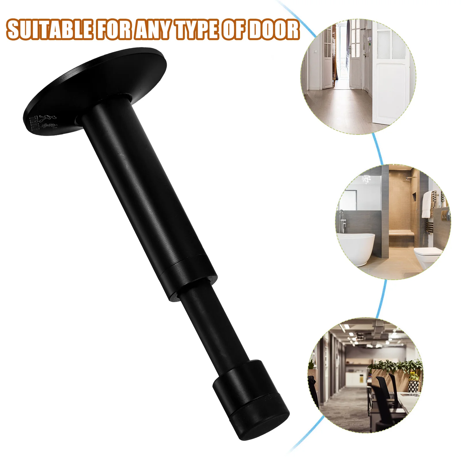 

Punch-free Door for Wall Mounted Stopper Buffer Floor Aluminum Alloy Heavy Duty