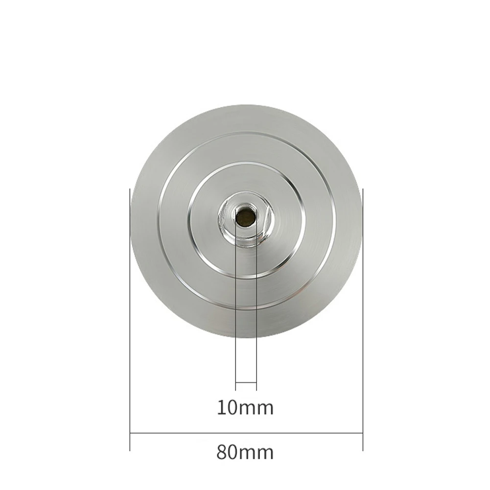 แผ่นรองหลัง3นิ้ว2ชิ้นแผ่นรองฐานอะลูมิเนียมแผ่นรองหลังสำหรับเครื่องขัดกระดาษทรายขนาด10/14ขนาด80มม.