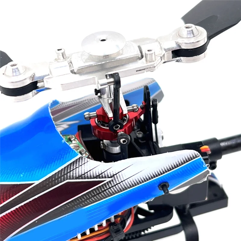 

RC Aircraft Helicopter Upgrade Blade Clamps The Rotor And The Cross Disc Clamps Kit For Wltoys K200 RC Aircraft Parts Silver