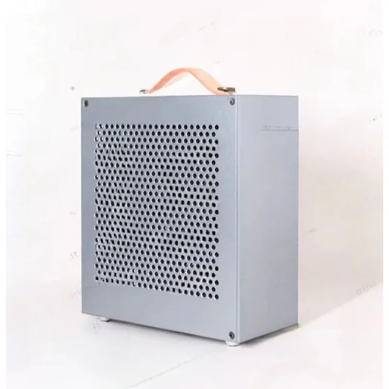 BUG-D1 DC-ATX Power Supply Half-Height Knife-Cut Mini-ITX Case Soft Router Aluminum Alloy Barebone Case1PC