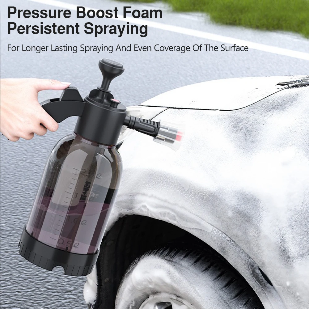 

Распылитель пены для мойки автомобиля, 2 л, ручной насос, распылитель пены, пластиковая дезинфекционная бутылка для воды, распылитель давления воздуха, распылитель давления воздуха