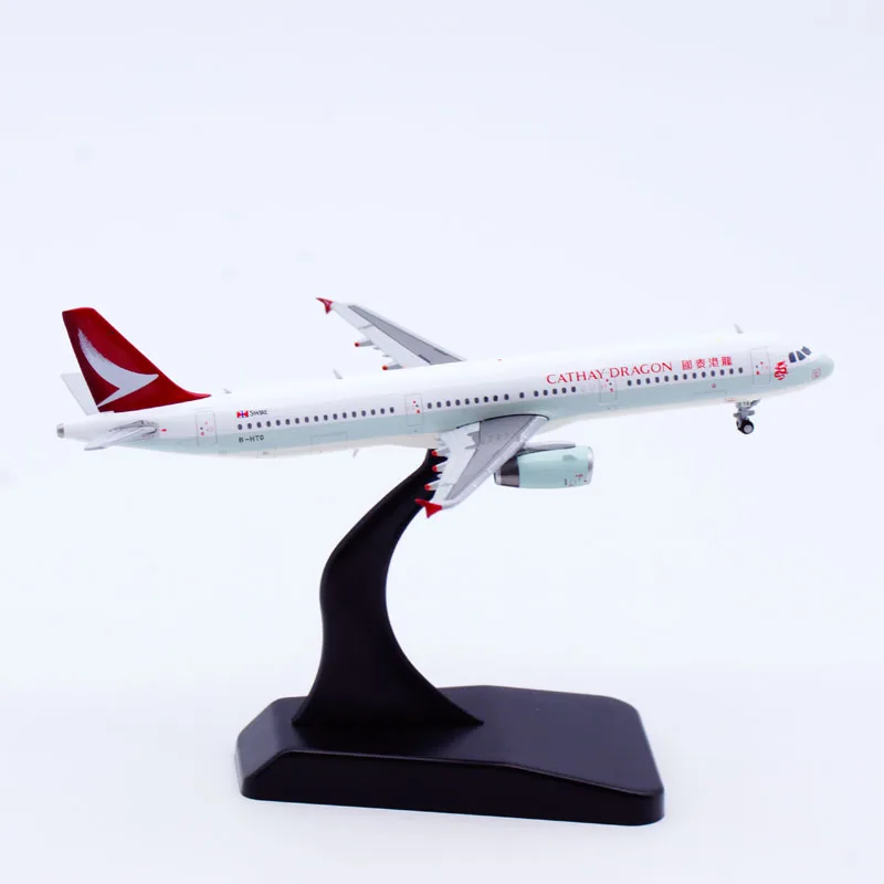 BBOX4008 Alloy Collectible Plane Gift JC Wings 1:400 Cathay Dragon Airbus A321 Diecast Aircraft JET Model B-HTG ze stojakiem