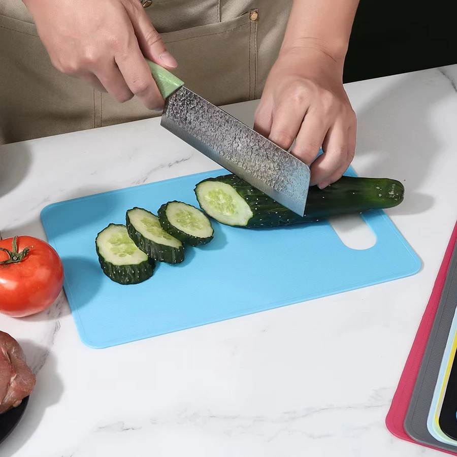 1PC classification PP cutting board Multi-functional kitchen household can hang light non-slip vegetable and fruit cutting board