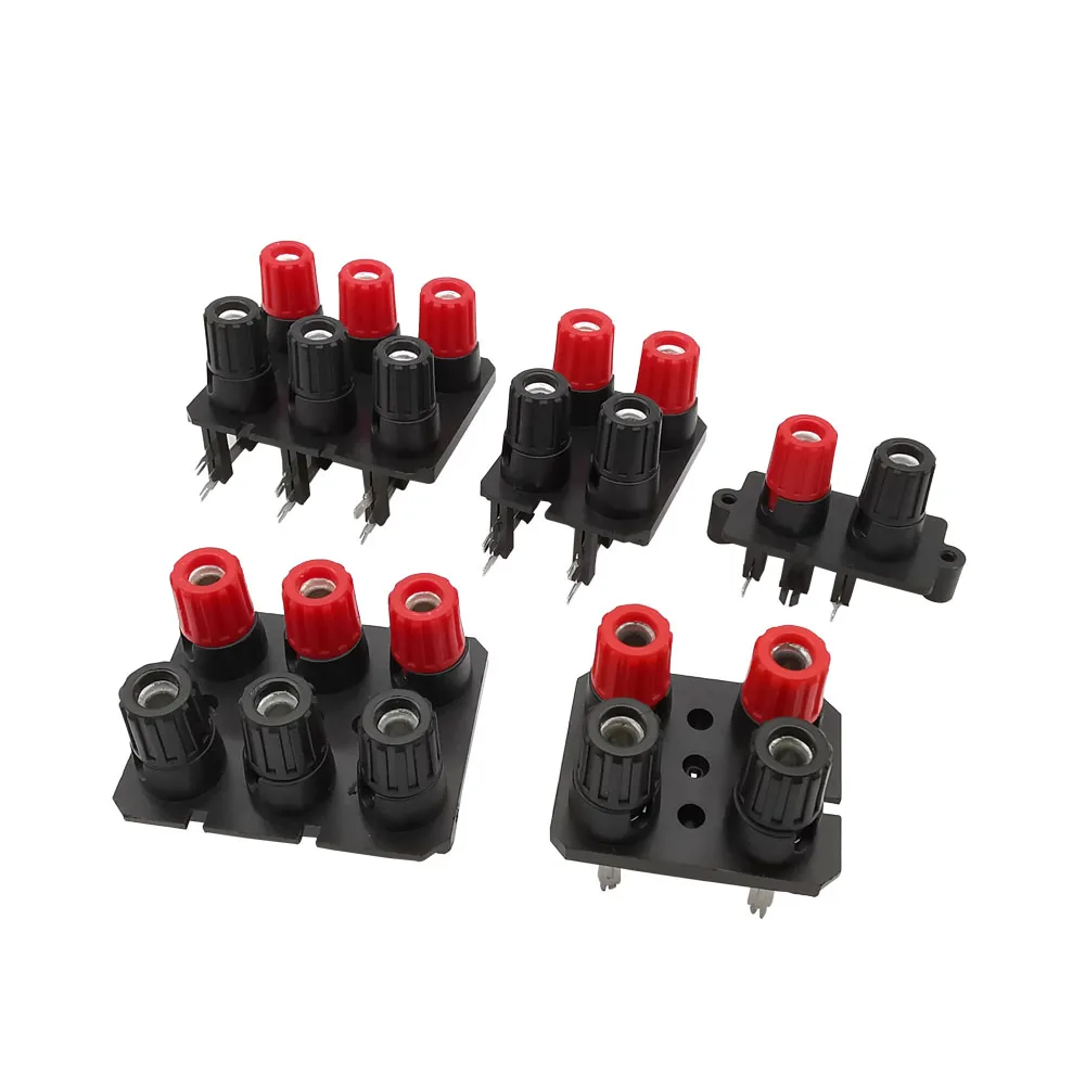 1/2/5 sztuk 2/4/6 pozycja prosty/zagięty Pin zewnętrzne gniazdo audio wzmacniacz głośnikowy 4mm wtyczka bananowa złącze wtykowe śruba Post