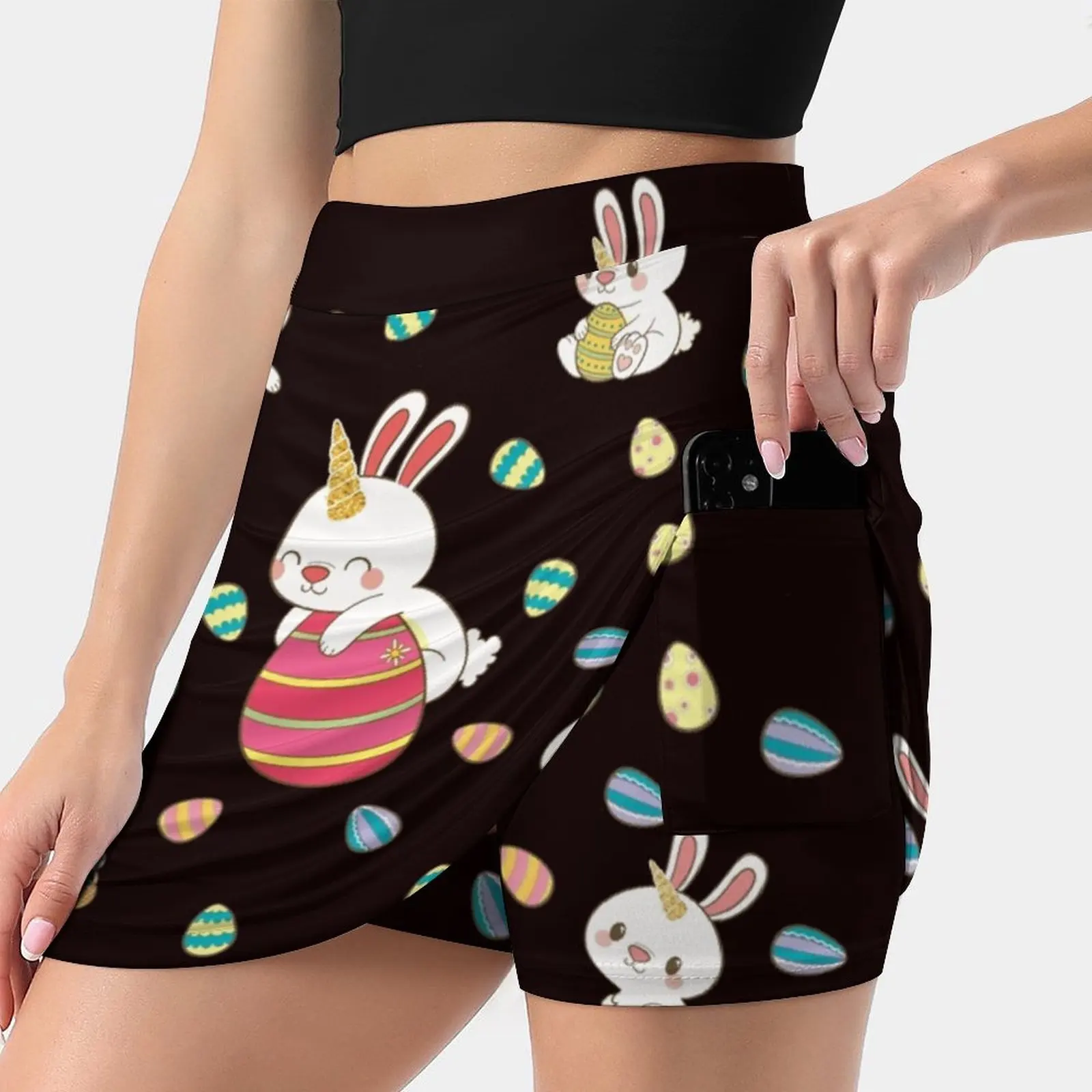 Copy Of My Rabbit Is The Only In My Circle Of Trust New Women Skirts Double-Layer Printed Short Dress Mini Sport Skirt Rabbit