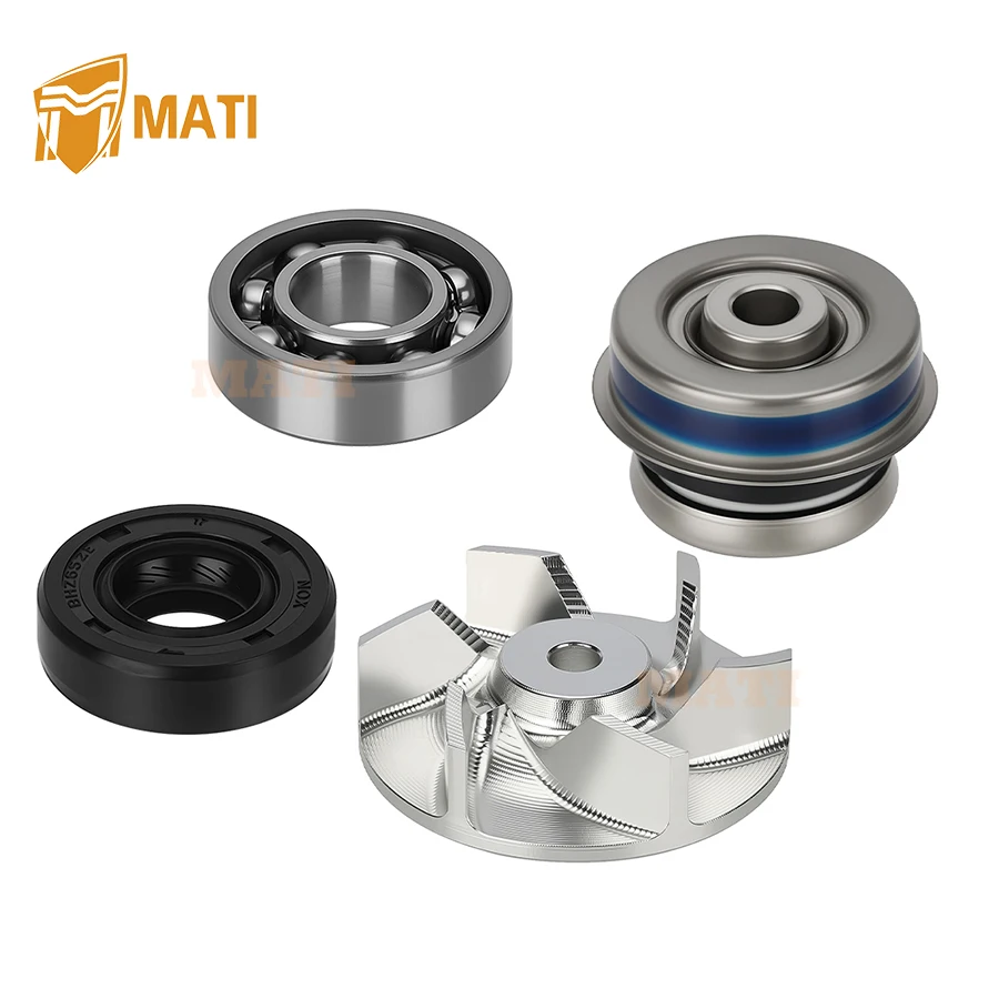 MATI Water Pump Rebuild Kit Aluminum Impeller with Seal Driver Tool for Polaris Ranger 500 425 400 Magnum 500 425 Scrambler 500
