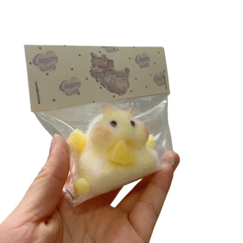 Taba Squishy NEUES Zappelspielzeug, handgefertigt, Silikon, Mini-Kawaii-Plüsch, kleiner Hamster, Stressabbau, Squishy-Spielzeug – Detail 1