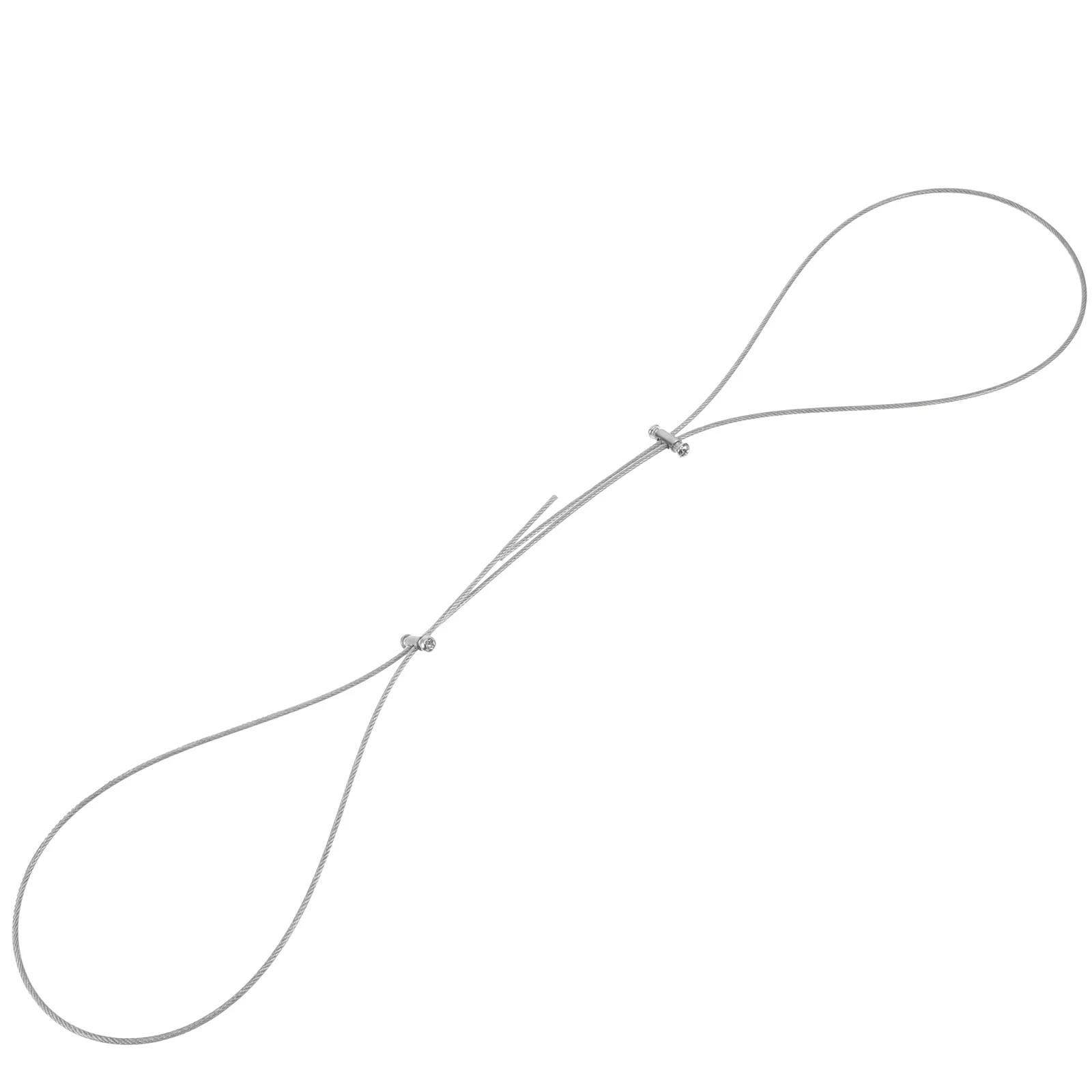 

1pcs Curtain Hanging Wire Kit Adjustable Steel Cable System Double-Hole Circle Rust-Resistant Durable For Curtains String Light