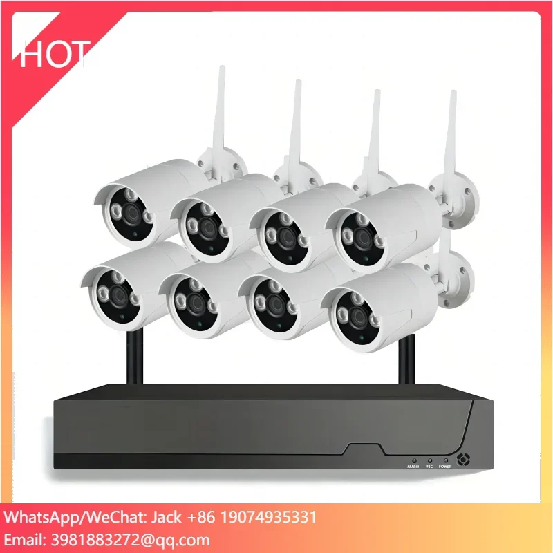 Kit telecamera CCTV WIFI 8ch 5MP con sistema di telecamere audio Smart NVR per sistemi di sorveglianza di sicurezza domestica