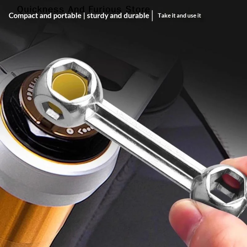 【T】1/2/3Pcs Bone Wrench Hexagon Sleeve Wrench Tool 10 In 1 Mini Pocket Hex Wrench Bicycle Spoke Nipple Wrenchs Garage Hand Tool