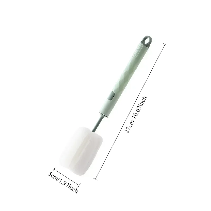 1Pcs Bottle Brush 360 Degree Rotation Baby Pacifier Cup Nipple Cleaning Brushes Set Handheld Soft Head Food Grade Watering