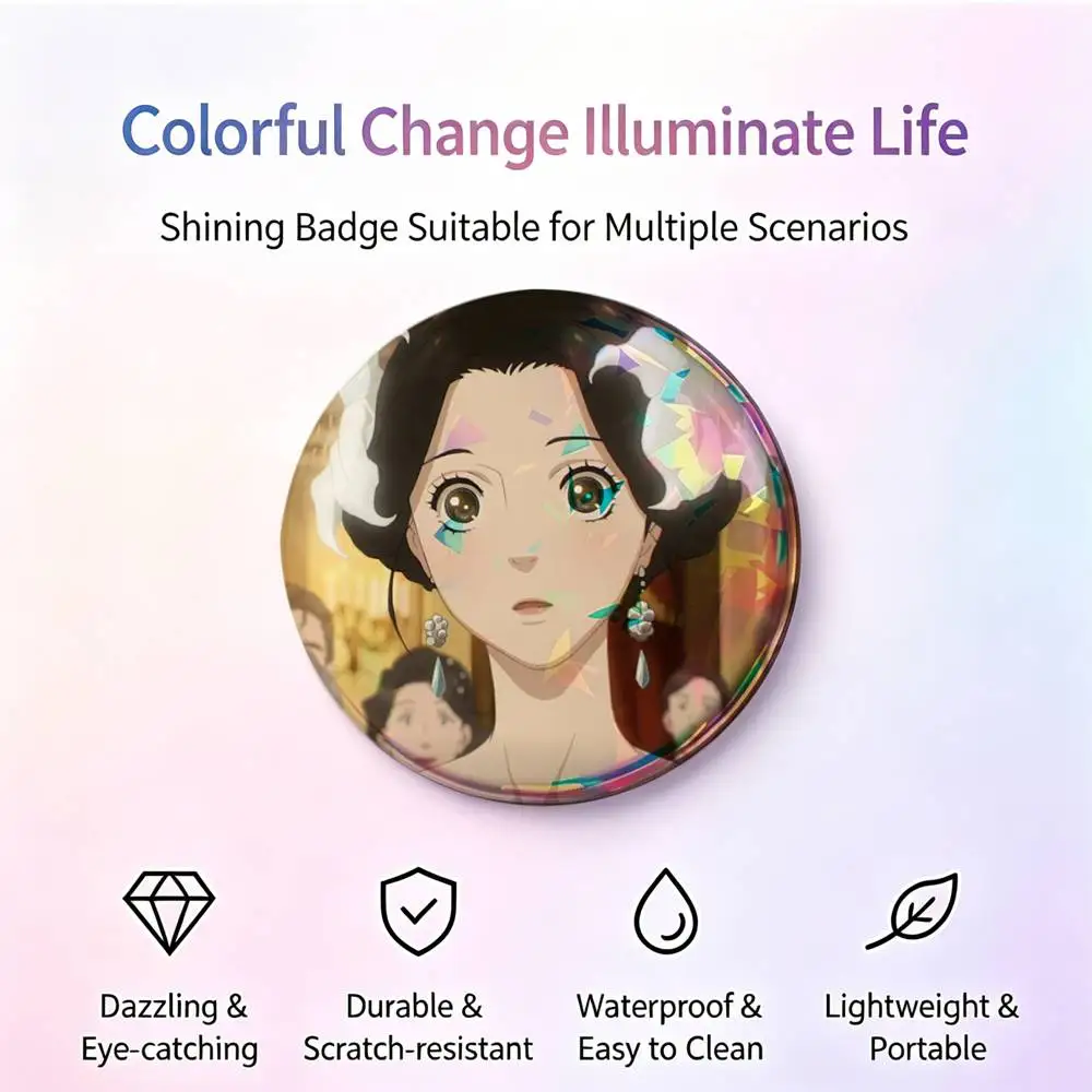 P-Prism Rondo Lili Love Through A Prism Brooches Cartoon Badge Pins Backpack Hat Accessories Friend Gift