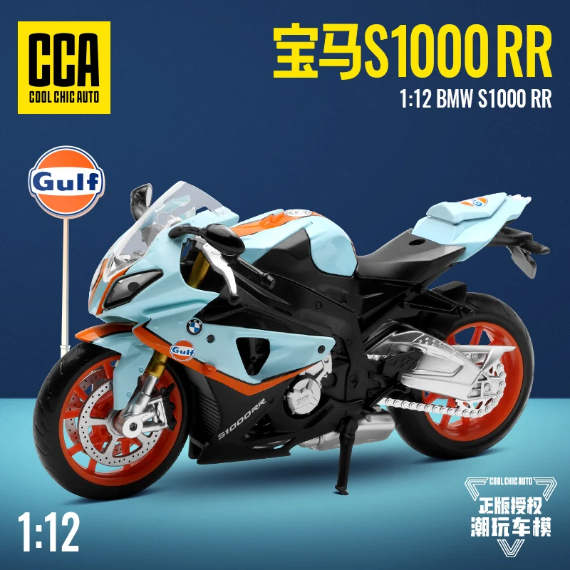 

CCA 1:12 BMW S1000 RR Alloy Motocross Licensed Motorcycle Model Toy Car Collection Gift Static die Casting Production