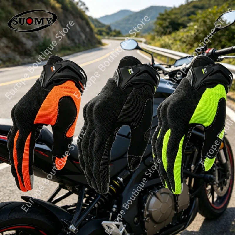 

2026 New Summer Offroad Motorcycle Gloves Breathable Anti Slip Full Finger Racing Protective Gear for Outdoor Sports Unisex